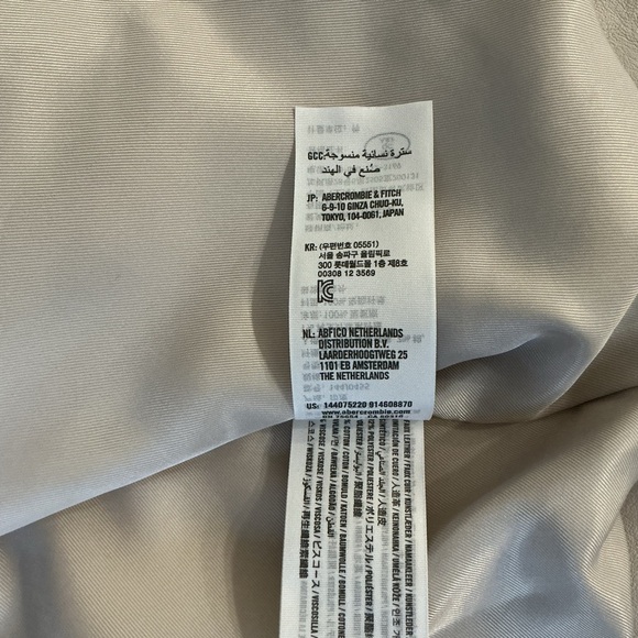 Abercrombie & Fitch Women's Vegan Leather Biker Jacket Size Large - Picture 7 of 11